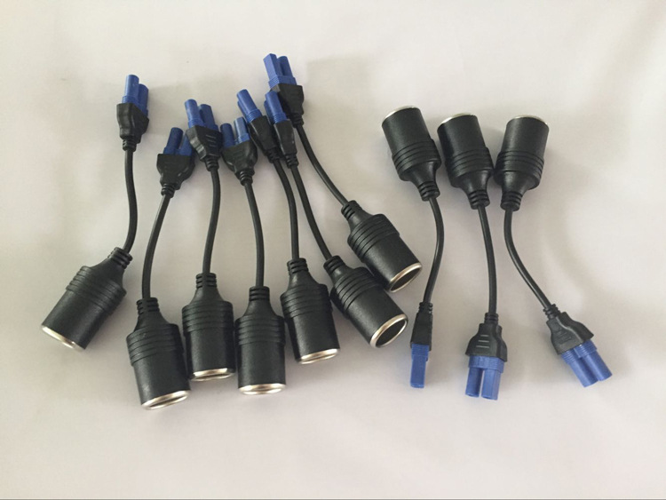 汽车应急启动电源转换线dc头ec5转点烟器转接头插座12vdc头