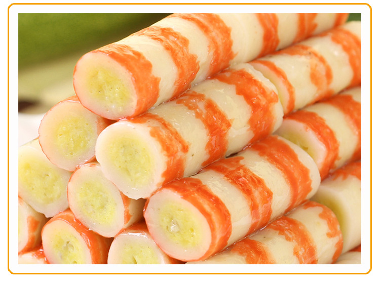 雄丰蟹王棒 麻辣烫关东煮蟹柳火锅鱼糜肉制品蟹肉棒速冻食材500g