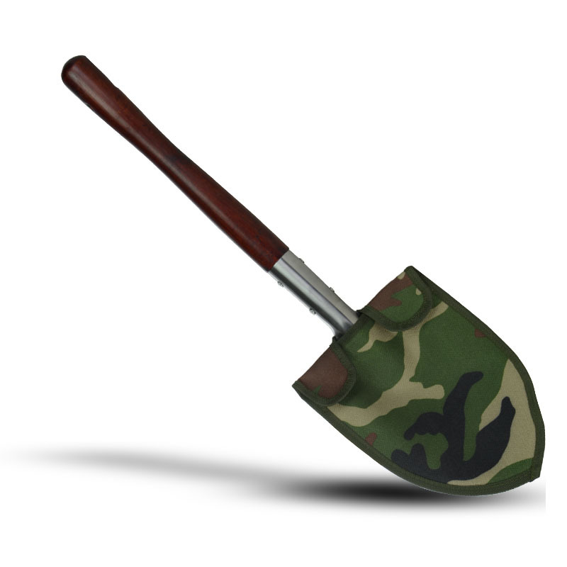 明辉装备不锈钢高端小军锹多功能户外铲车载工具铁锹工兵铲军工铲