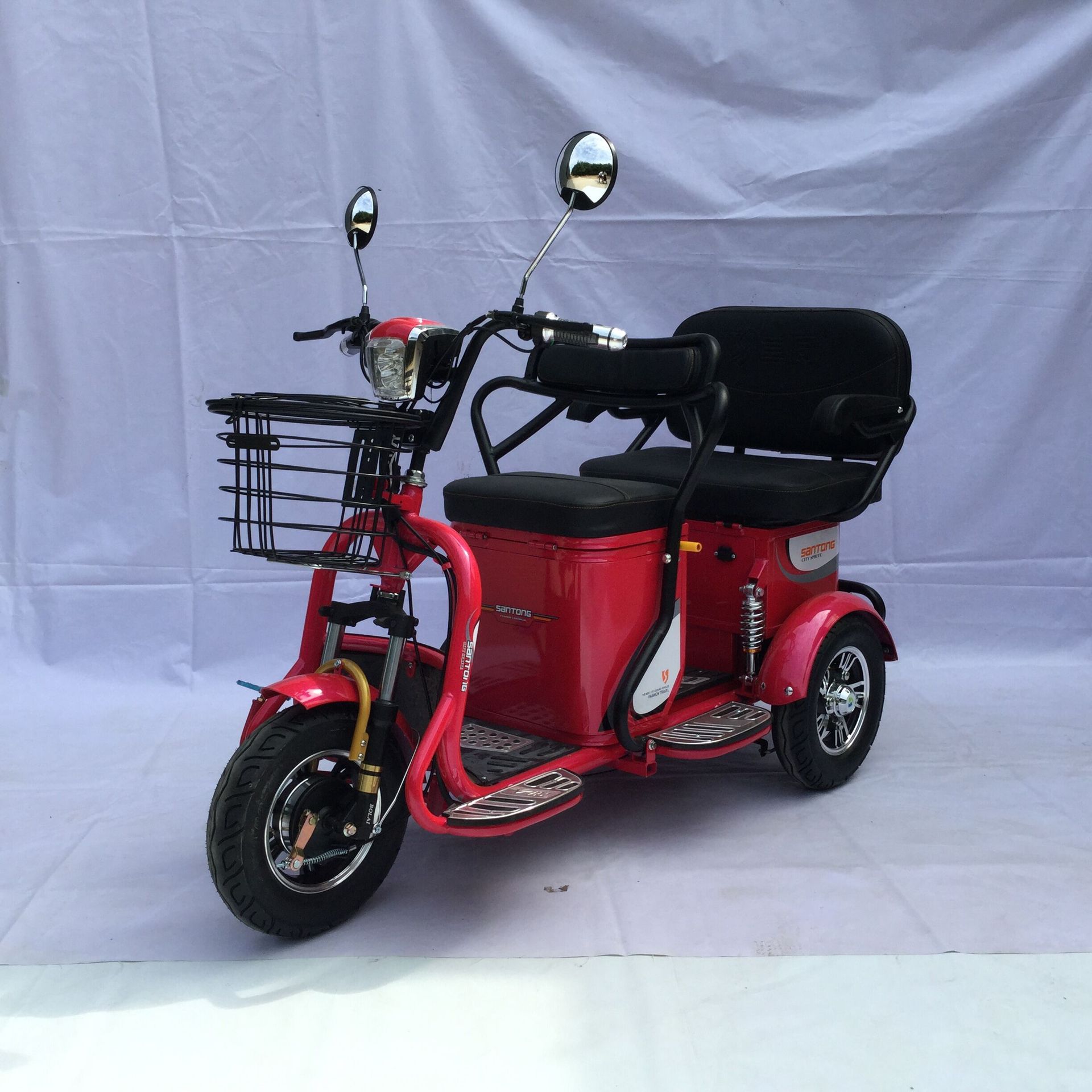 三同 新款小蜻蜓电动三轮车 厂家直销 颜色多多 老年代步.