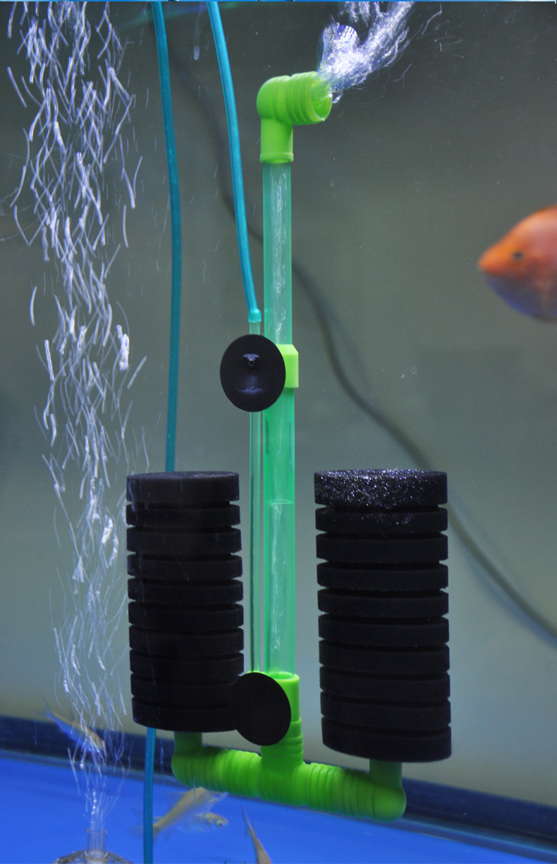 5米鱼缸过滤器 壁挂式气动式 生化高效过滤棉水妖精1-甲鱼交易网