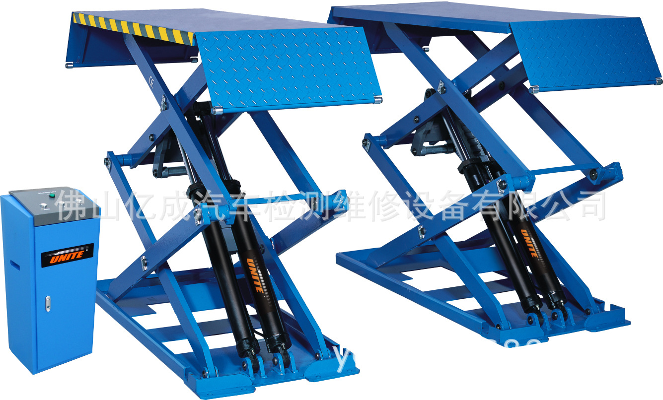 广州超薄小剪举升机u-b30y上海优耐特品牌 汽车升降平台价格