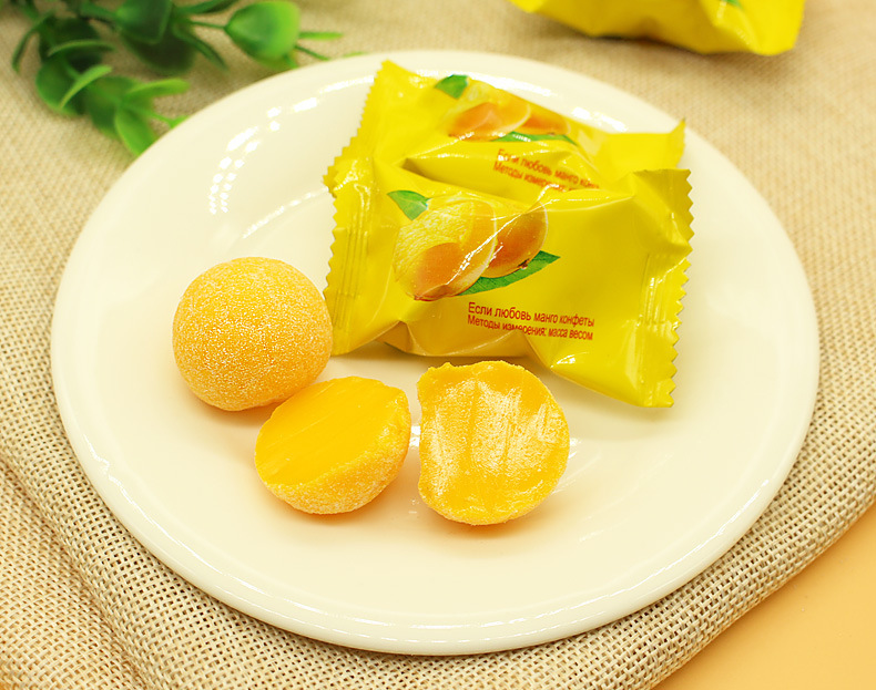 俄罗斯进口芒果味软糖q弹软糖喜糖休闲零食糖果年货糖小食品批发
