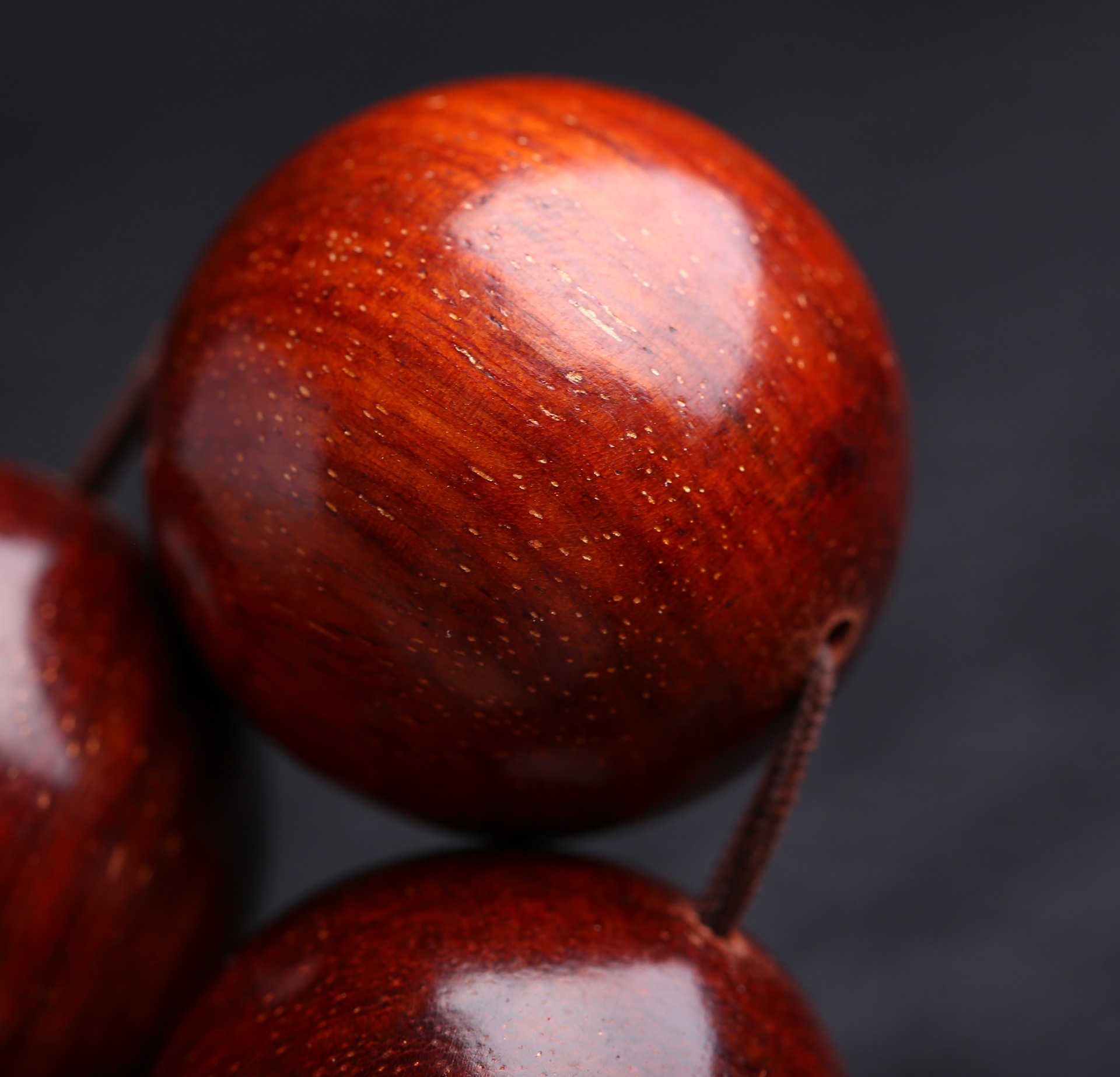 正宗印度老料鸡血红小叶紫檀佛珠男款手串 小叶紫檀木批发 檀木