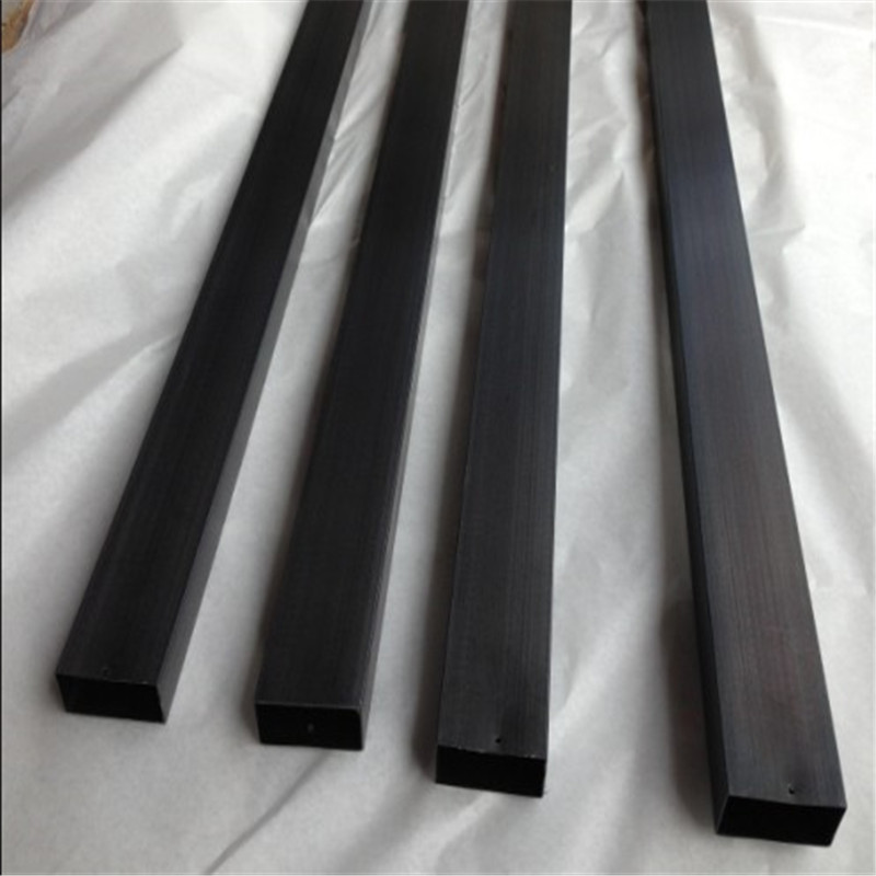 厂家直销 不锈钢304黑钛金管 镀黑钛不锈钢方管 圆管 光面镜面