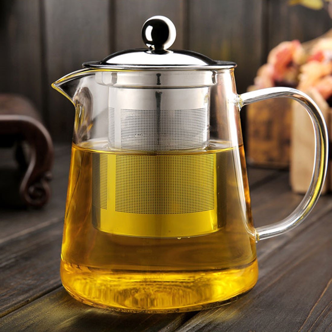 玻璃茶壶透明过滤煮茶泡茶壶 不锈钢内胆耐热玻璃茶具厂家可定制