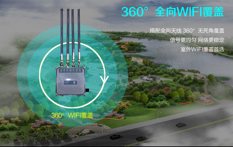 大功率室外双频基站ap 1200m无线网桥 校园农村wifi覆盖视频传输