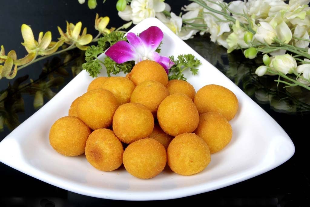 香芋地瓜丸 特色茶餐厅甜点心宴席半成品油炸速冻食品批发44.