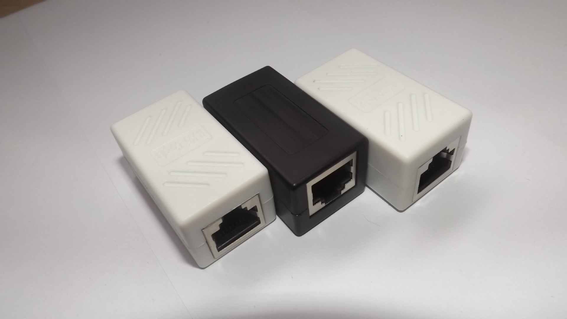 rj45网线连接器对接头 网络双通头 直通头模块 网线延长器