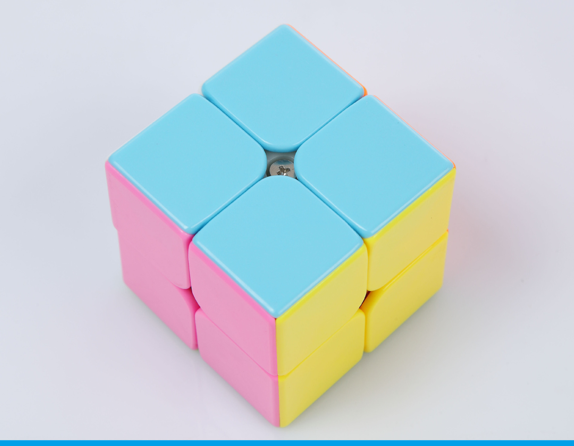 【旋风小子 木瓜二阶魔方 糖果配色】2阶