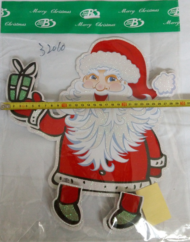 卡通圣诞老人贴画圣诞贴画圣诞节橱窗装饰圣