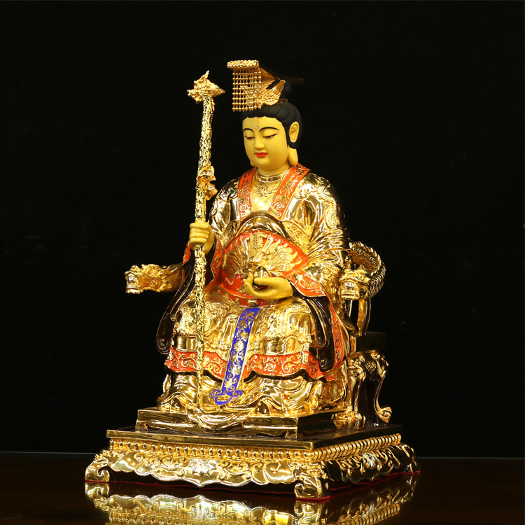圆通佛具厂家直销 台湾盛凡 鎏金铜像 佛像 王母娘娘 王母d97