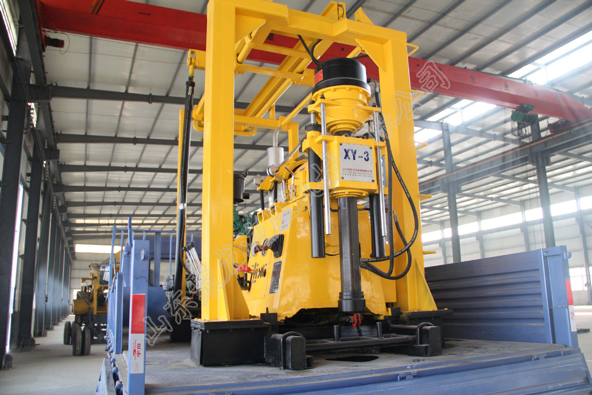 孟良崮牌xyc-3全液压车载水井钻机 打井机械 打井机 钻探机