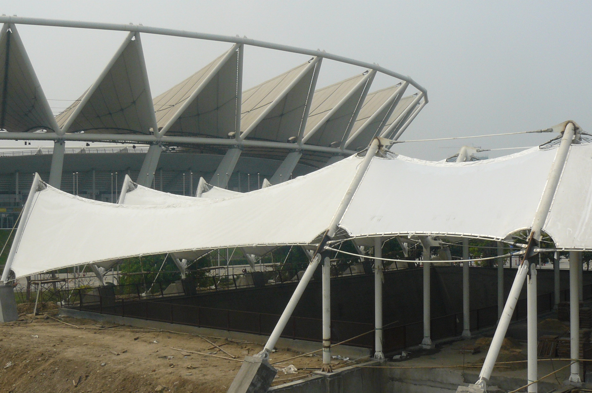 供应广州从化ptfe膜结构 pvc索膜 etfe膜建筑设计施工整套服务