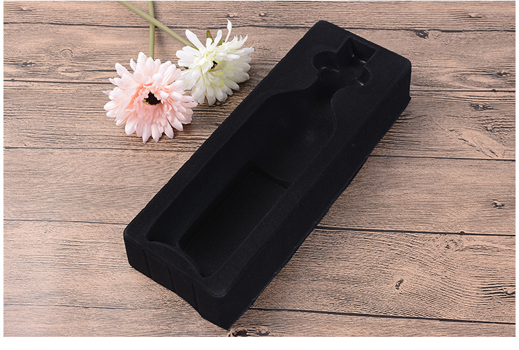 厂家直销黑色植绒吸塑包装 优质pvc单只