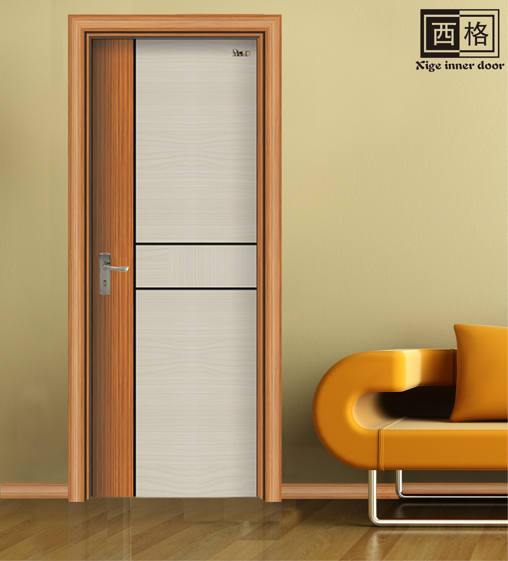 厂家直销出租公寓免漆门复合套装门办公室木门防盗隔音性能强