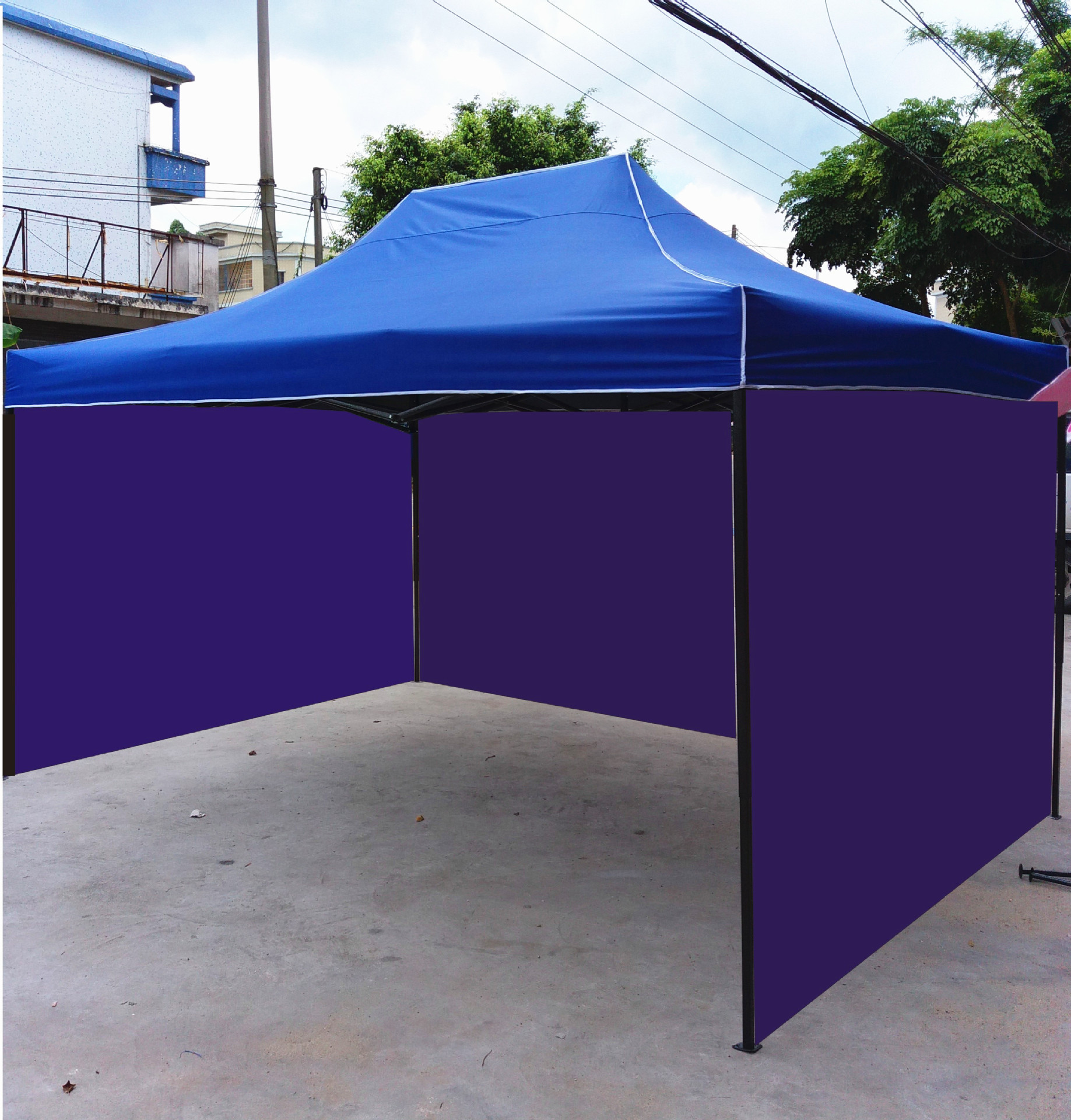 厂家包邮围布地摊摆摊折叠户外遮阳防水帐篷加厚加密牛津布帐篷伞