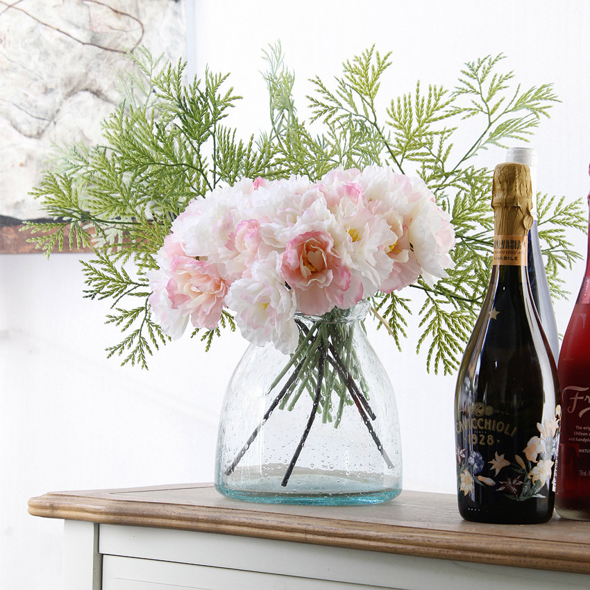 仿真花束花迷迭香7枝扎 绢花小花束 家居装 厂家工厂销花束婚庆-阿里