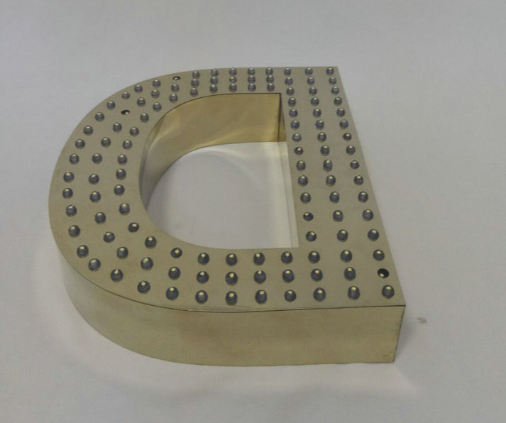 led冲孔发光字 不锈钢冲孔点阵字 冲孔迷你发光字侧冲孔发光字