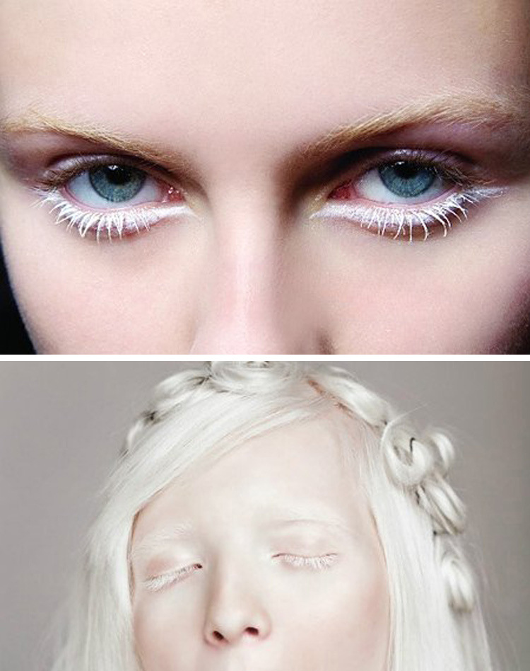 新款白色睫毛膏可染眉 大红色粉色紫色蓝色多色彩色睫毛膏