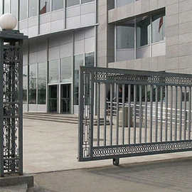 厂家直供铁艺大门 推拉平移电动门 款式多发货快支持来图选款优惠