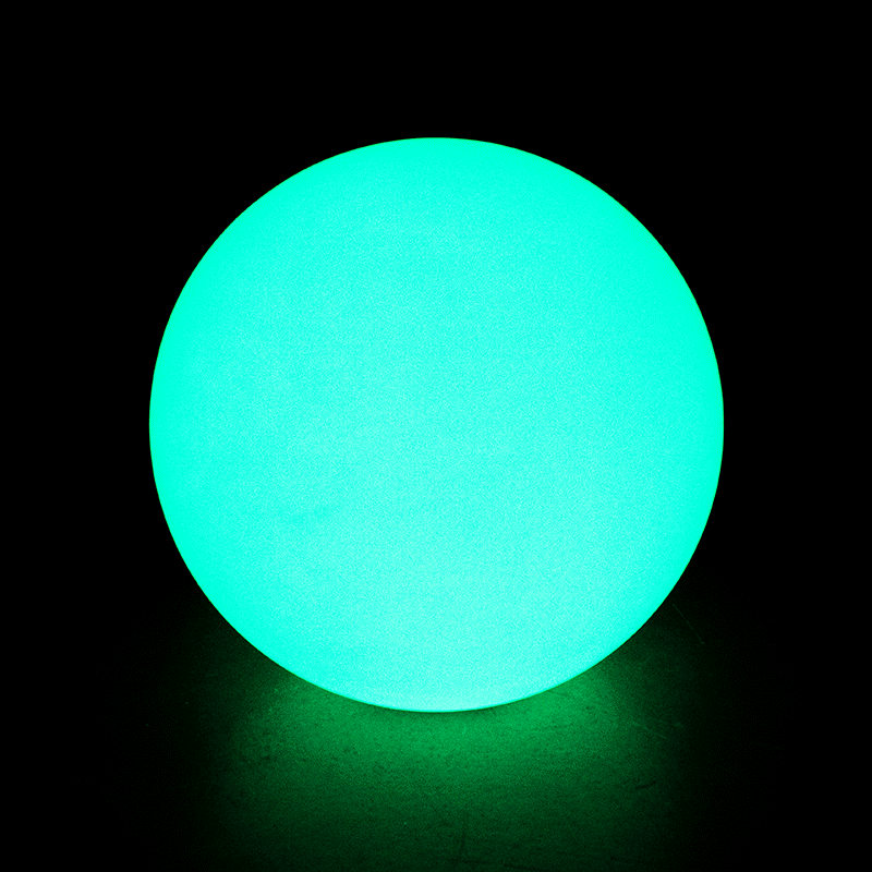 40cm七彩变色圆球 创意个性变色球草坪