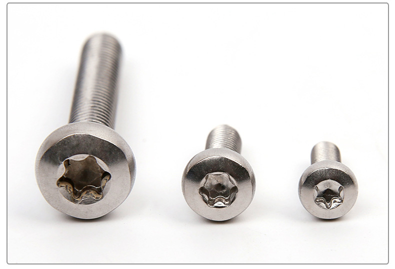 304不锈钢防盗螺丝钉盘头圆头梅花螺栓机械牙m3*5x6x8x30m4 m5 m6