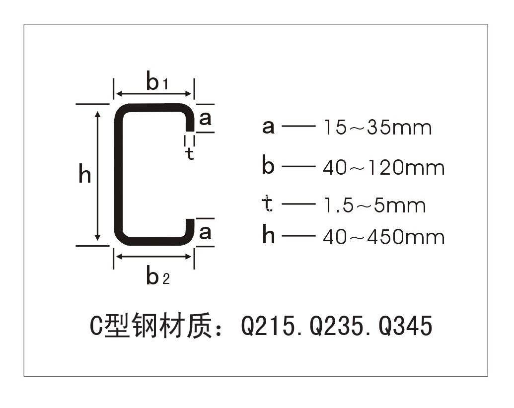 c型钢升降机c型钢厂家直销冷弯c型钢保证