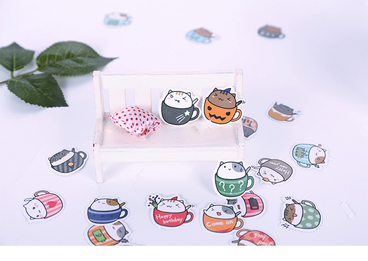 日韩手账贴纸 line表情贴纸 手帐周边自制贴纸包 卡通动物美食贴
