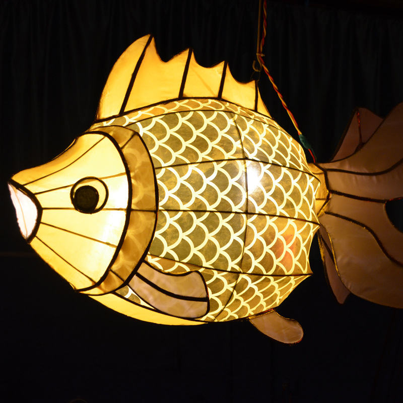 植绒布花灯手工灯笼厂家直销春节活动装饰灯