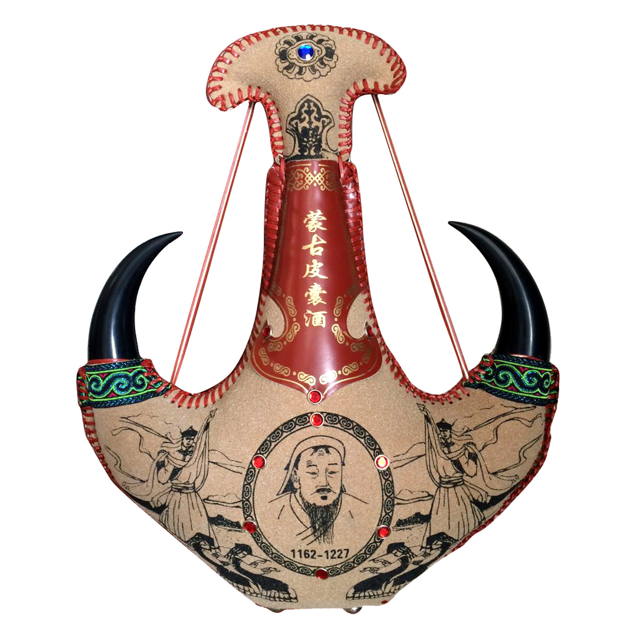 蒙古特产马奶酒38度敕勒歌酒翻毛仿牛角马奶酒 营养马奶酒