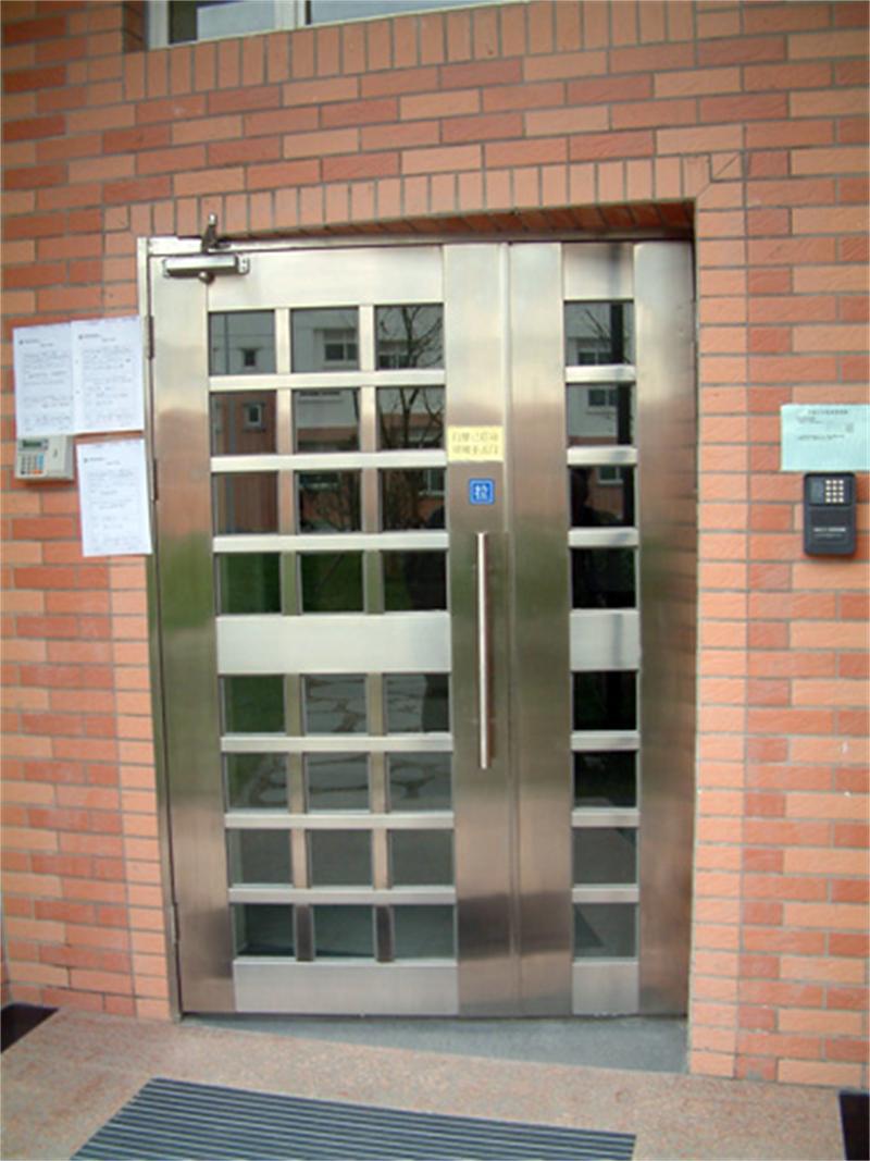 不锈钢门小区单元楼宇对讲门进户子母门工程非标门厂家直销