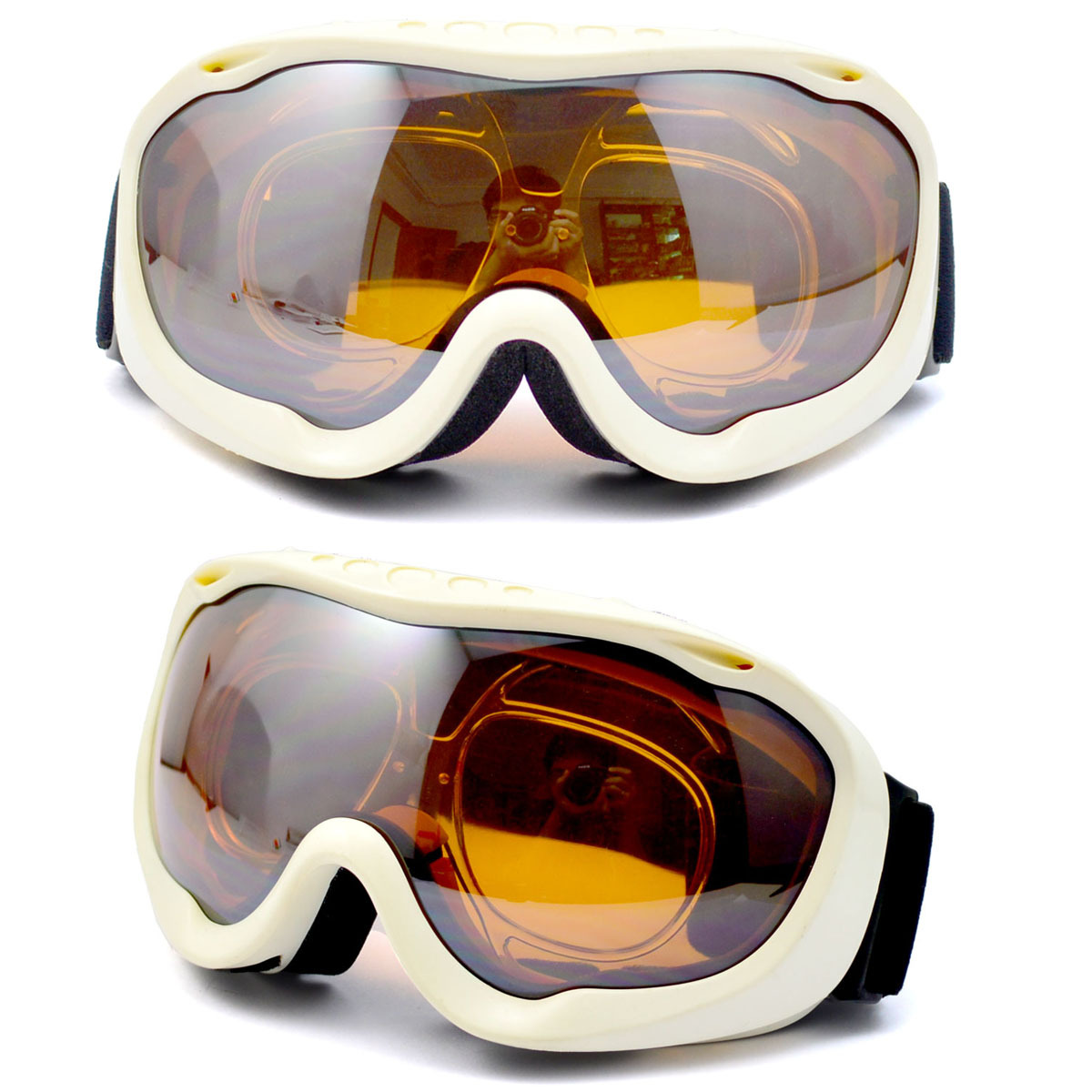 男女登山护目镜户外时尚眼镜单层防雾雪镜 可配眼镜多功能滑雪镜