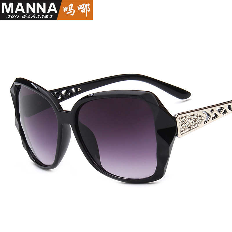 European and American Fashion Trendy Sunglasses Vintage with Large Rims Women's Sunglasses Internet-Famous Sunglasses Wholesale