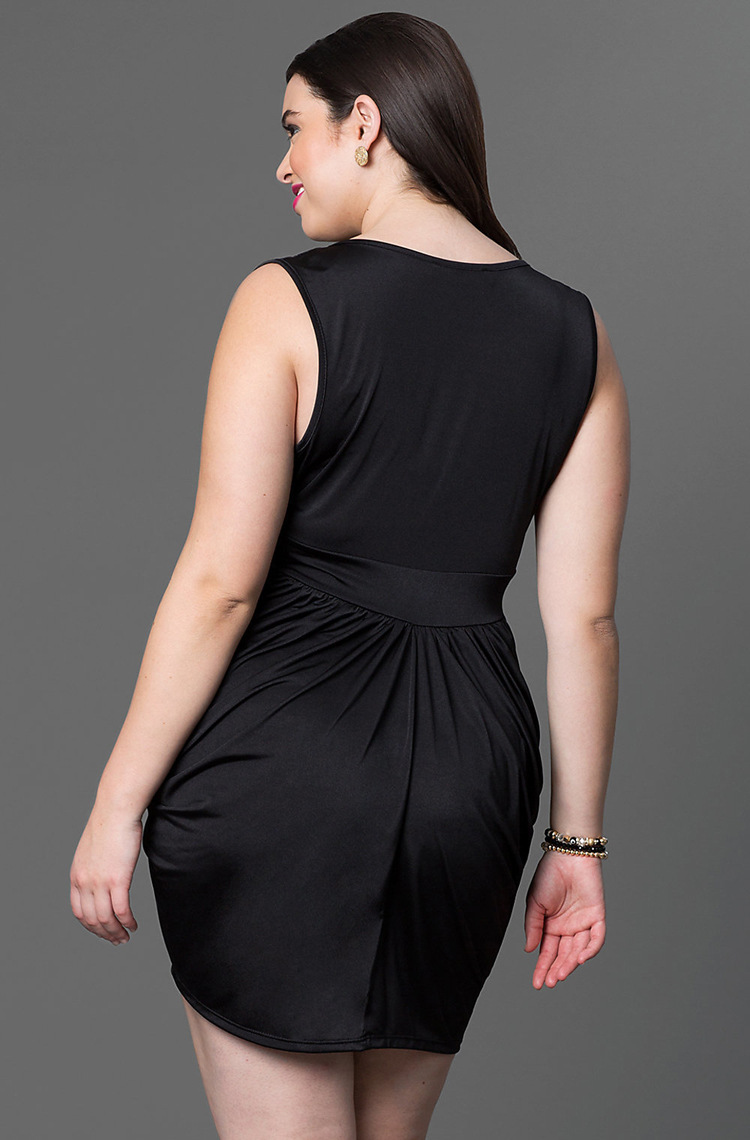 2016外贸欧美大码女装新款夏季无袖性感