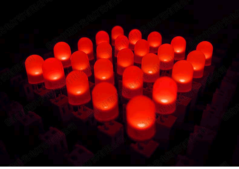 直插led灯珠 8mm发光二极管 圆头 雾头 无极 红绿 红蓝 厂家直销