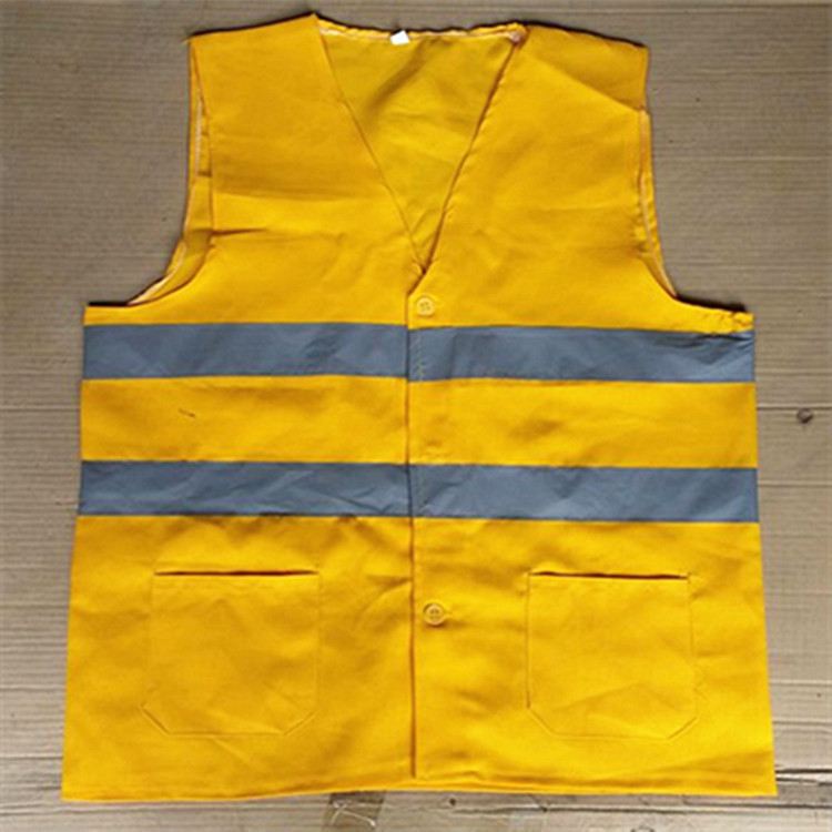 制服呢黄色马甲 铁路专用马甲 反光背心 厂家直销