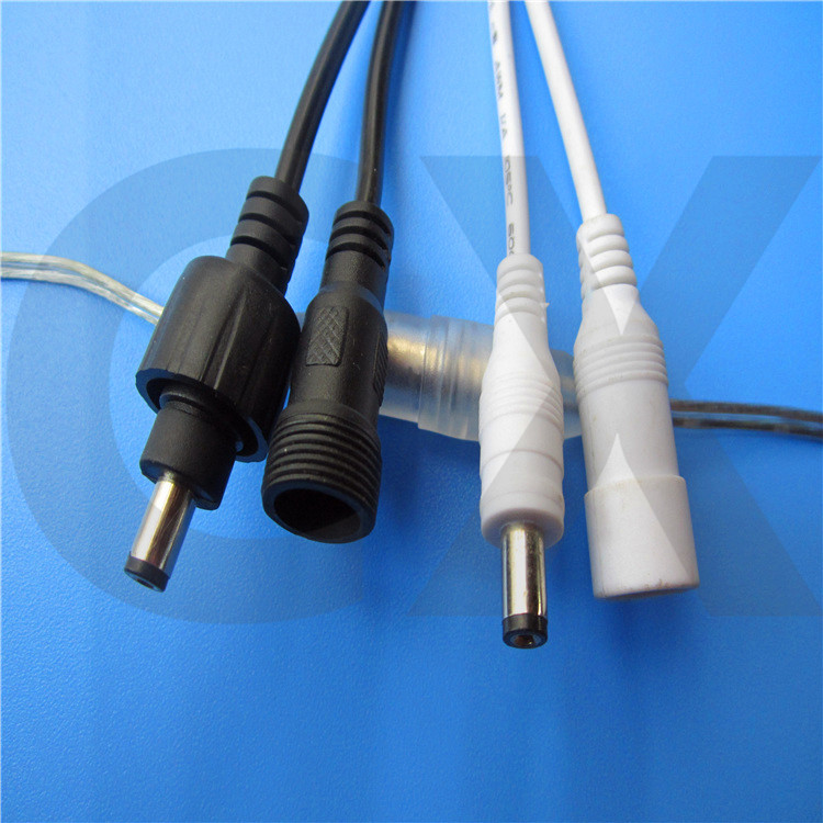 5*2.1公母插头连接线5521带锁公母头线 面板灯dc线