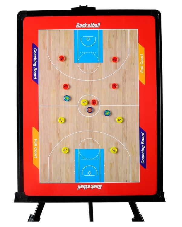 供应支架式篮球战术板 大号铝合金篮球比赛教练教学盘 可擦写带包