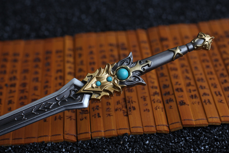 网三武器周边橙武长歌门胆琴心合金模型万花五