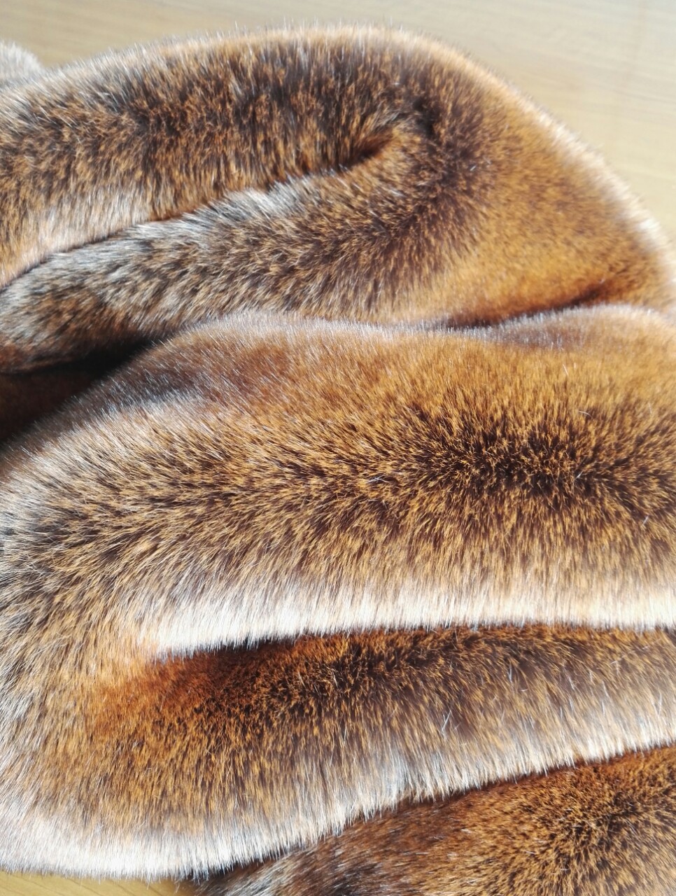 供应灰褪黄染咖啡尖高端仿软狐狸毛皮