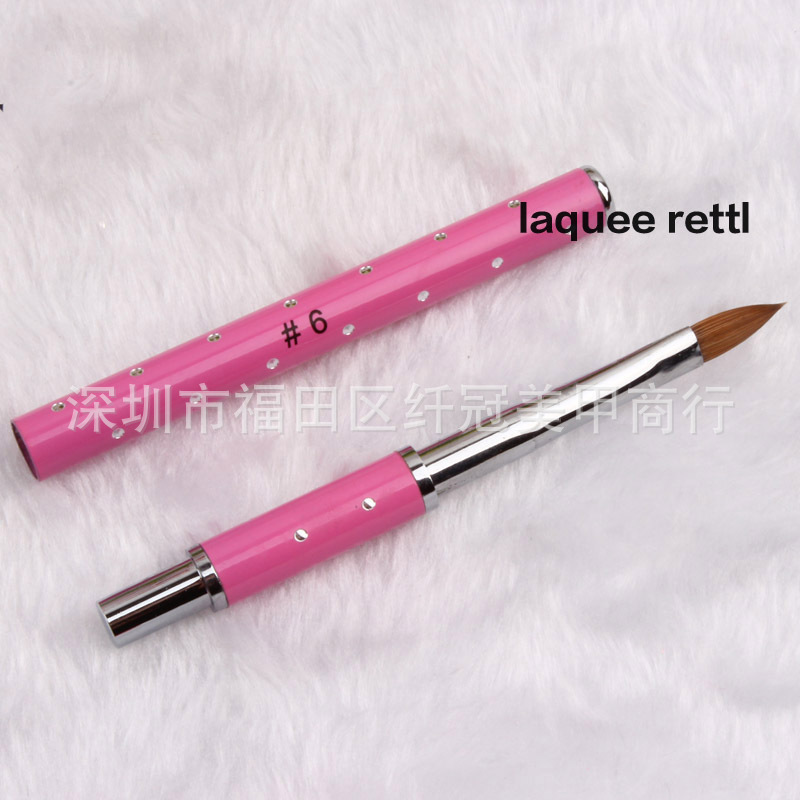 Nail Art Pen Wholesale Crystal Blending Special Pen Carved Pen UV Pen Starry Sky Pink Rod Phototherapy Carved Pen