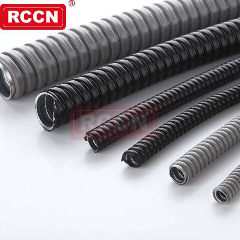日优质MCR型金属软管 低烟无毒 抗紫外线 黑色防老化金属软管