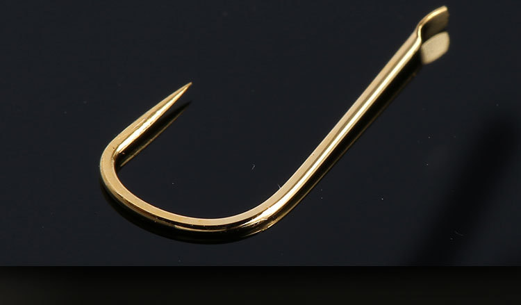 渔魁日本进口鱼钩金袖无刺鱼钩