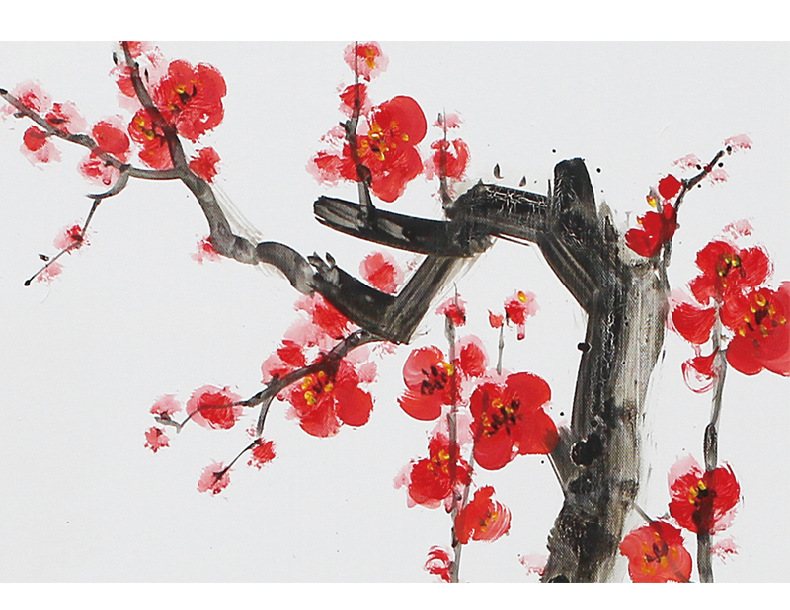 红梅手绘,红梅花图片壁纸,腊梅手绘_大山谷图库