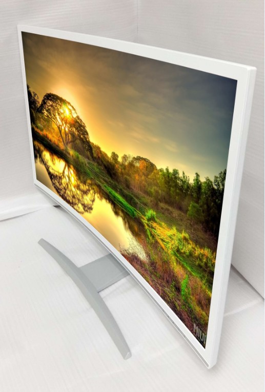 32寸曲面显示器超窄边框高清护眼不闪屏 网吧/网咖曲面电脑显示器