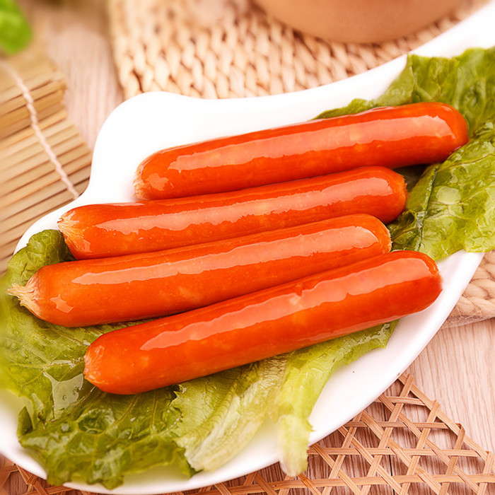 圣农美厨美式脆皮热狗肠500g包即食香肠热狗烤肠小吃油炸烧