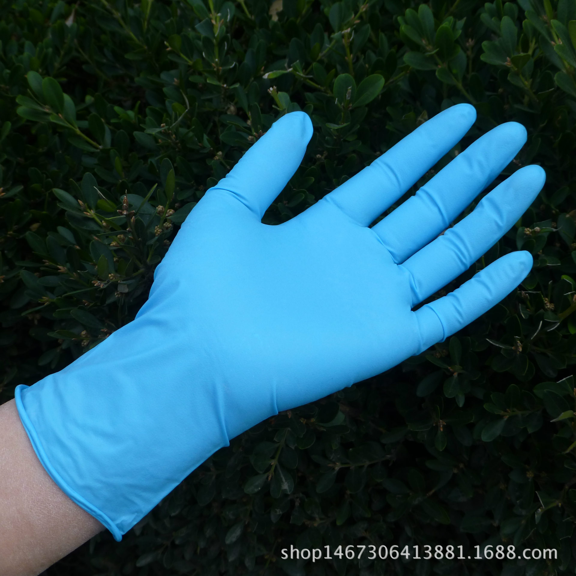 加厚一次性丁晴手套实验室手套丁腈橡胶丁晴手套防油耐油酸碱批发