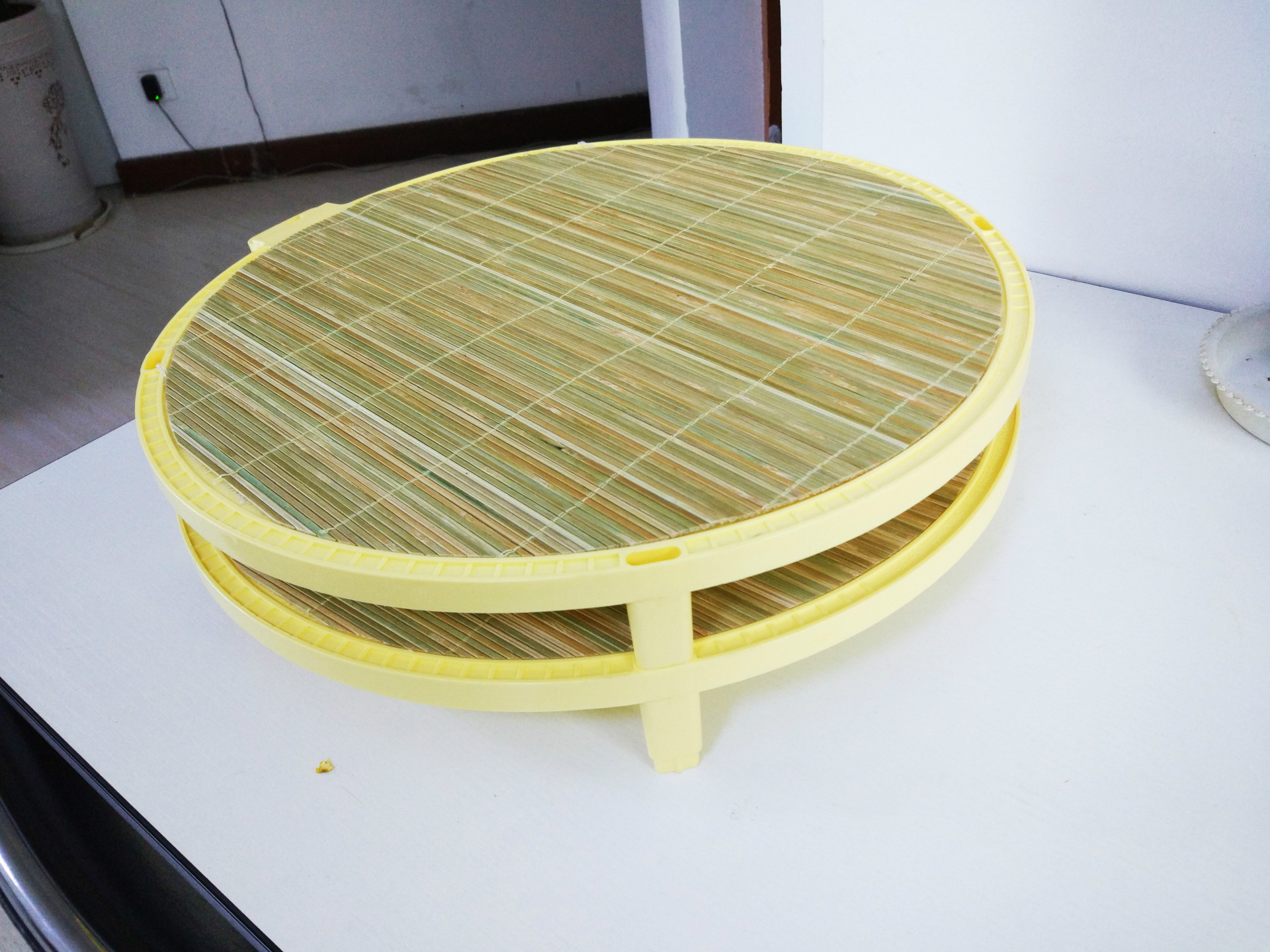 厂家直销天然竹子盖帘加高大号饺子帘厨房收纳冰箱室内室外可用