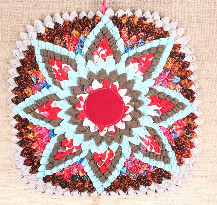 泰国风拼布坐垫 民族风花瓣形坐垫沙发垫椅子坐垫椅垫厂家批发